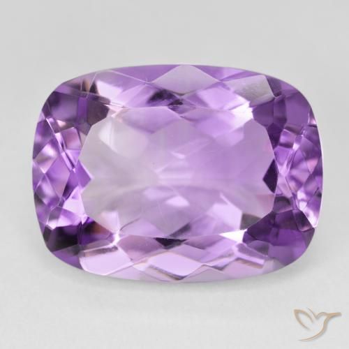 17.51ct Natural Medium Violet Amethyst, Cushion, VS