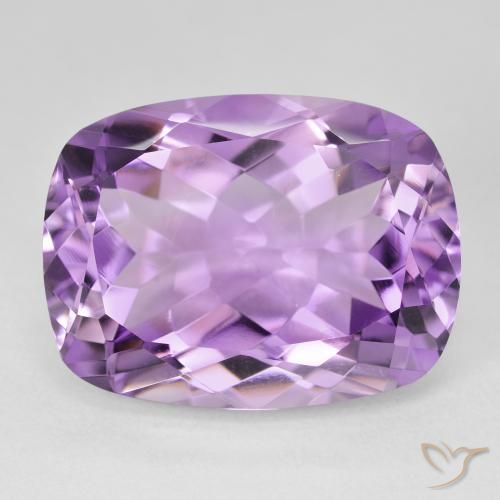 18.75ct Natural Pinkish Violet Amethyst, Cushion, VVS
