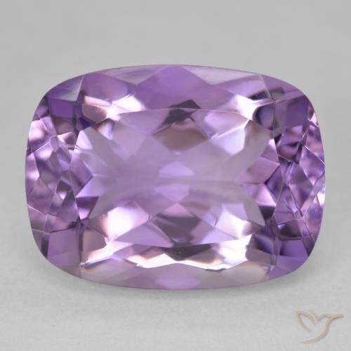 18.69ct Natural Medium Violet Amethyst, Cushion, VVS