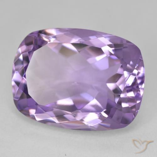 19.17 ct Violet Amethyst Stone, Natural Amethyst in Cushion-Cut Shape for Sale