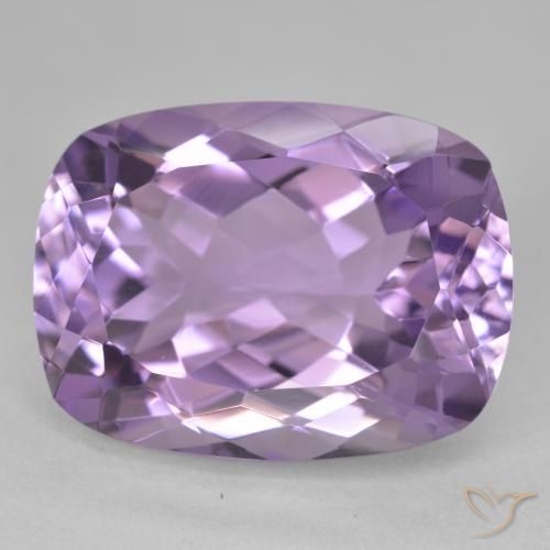 20.24ct Natural Medium Violet Amethyst, Cushion, VVS