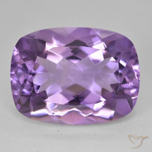 19.18ct Natural Medium Violet Amethyst, Cushion, VVS