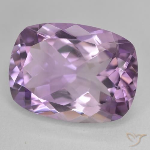 18.25 ct Violet Amethyst Stone, Natural Amethyst in Cushion-Cut Shape for Sale