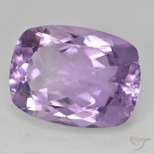 20.58 ct Violet Amethyst Stone, Natural Amethyst in Cushion-Cut Shape for Sale
