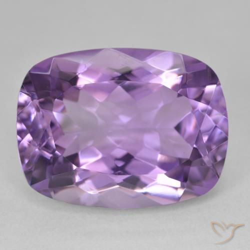 18.92ct Natural Eggplant Violet Amethyst, Cushion, VVS
