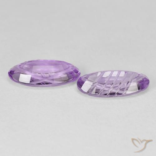 Amethyst Gemstones in 12.1 x 6 mm Size for Sale, Amethyst Stones in Bright Pinkish Violet Color