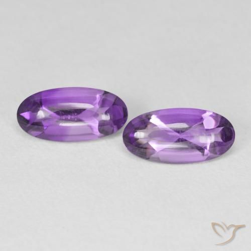 2.28ctw Natural Medium Violet Amethyst, Oval, Transparent