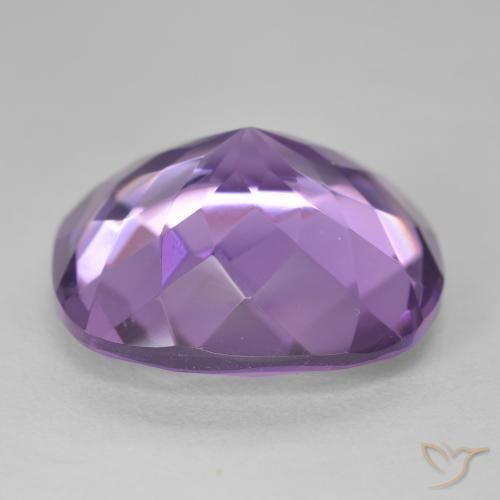 Amethyst Gemstone in 18 x 18 mm (calibrated) Size for Sale, Amethyst Stone in Medium Violet Color