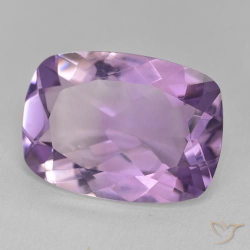 10.90 ct Violet Amethyst Stone, Natural Amethyst in Cushion-Cut Shape for Sale