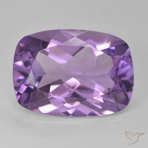 12.90ct Natural Medium Violet Amethyst, Cushion, VVS