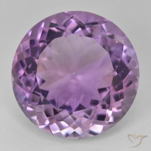 26.47ct Natural Medium Violet Amethyst, Round, VVS