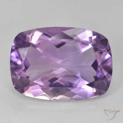 12.61ct Natural Purplish Violet Amethyst, Cushion, VVS