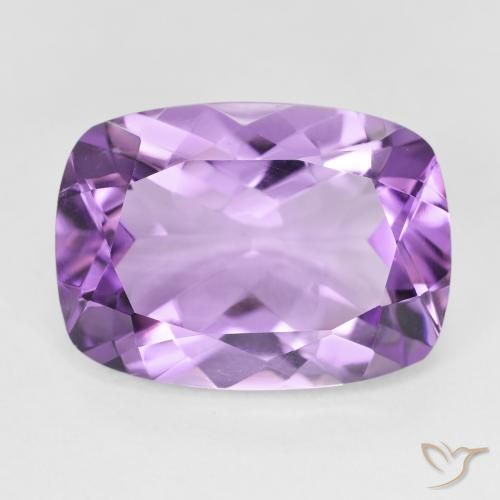 12.38ct Natural Medium Violet Amethyst, Cushion, VVS