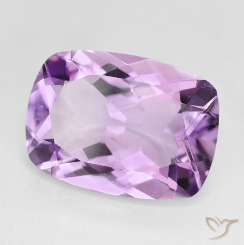 11.55 ct Violet Amethyst Stone, Natural Amethyst in Cushion-Cut Shape for Sale