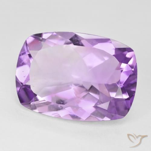 10.92 ct Violet Amethyst Stone, Natural Amethyst in Cushion-Cut Shape for Sale