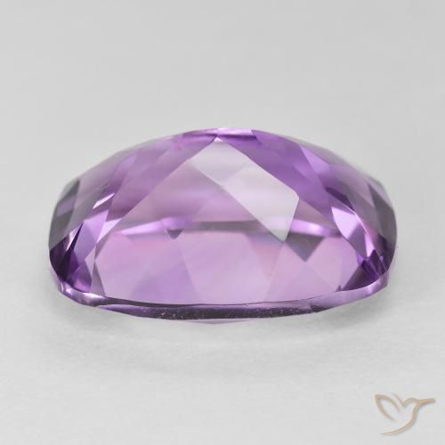 Amethyst Gemstone in 18 x 13 mm (calibrated) Size for Sale, Amethyst Stone in Medium Pinkish Violet Color