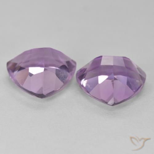Amethyst Gemstones in 10 x 10 mm (calibrated) Size for Sale, Amethyst Stones in Pinkish Violet Color
