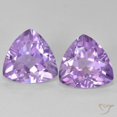 5.67ctw Natural Medium Violet Amethyst, Trillion, VS