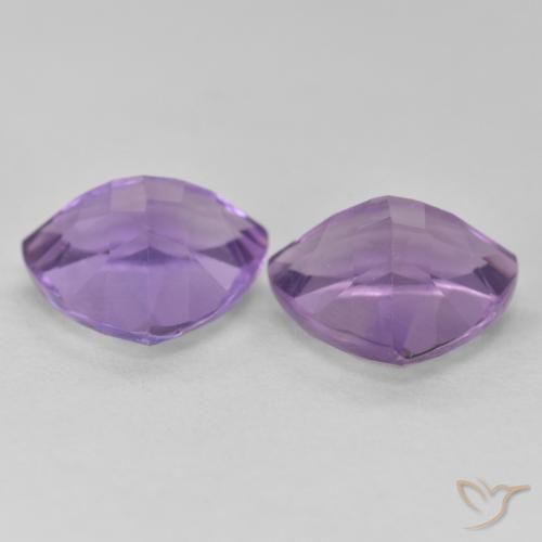 Amethyst Gemstones in 10 x 10 mm (calibrated) Size for Sale, Amethyst Stones in Iris Violet Color
