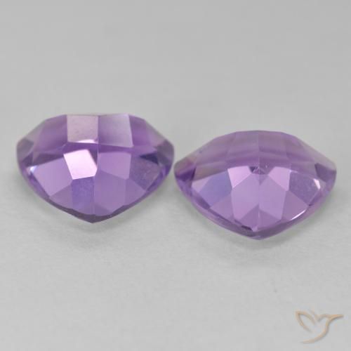 Amethyst Gemstones in 10 x 10 mm (calibrated) Size for Sale, Amethyst Stones in Medium Violet Color