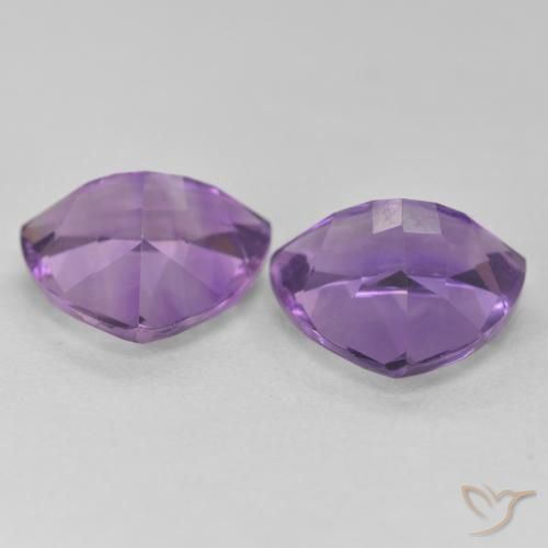 Amethyst Gemstones in 10 x 10 mm (calibrated) Size for Sale, Amethyst Stones in Medium Violet Color