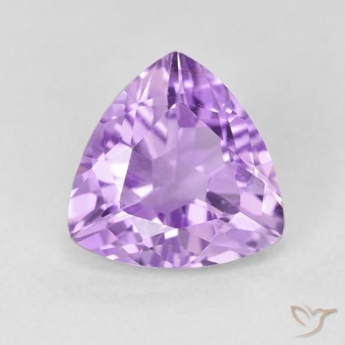 2.94ct Natural Light Violet Amethyst, Trillion, VVS-VS