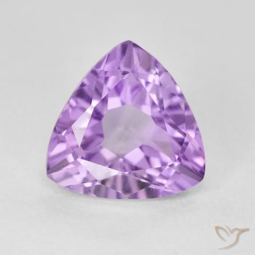 2.93ct Natural Medium Violet Amethyst, Trillion, VVS-VS