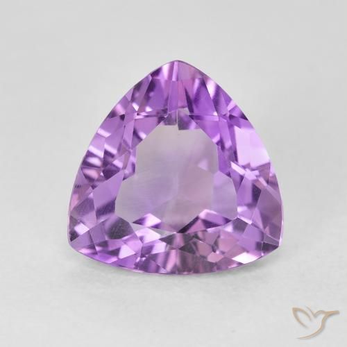 2.83ct Natural Pinkish Violet Amethyst, Trillion, VVS-VS