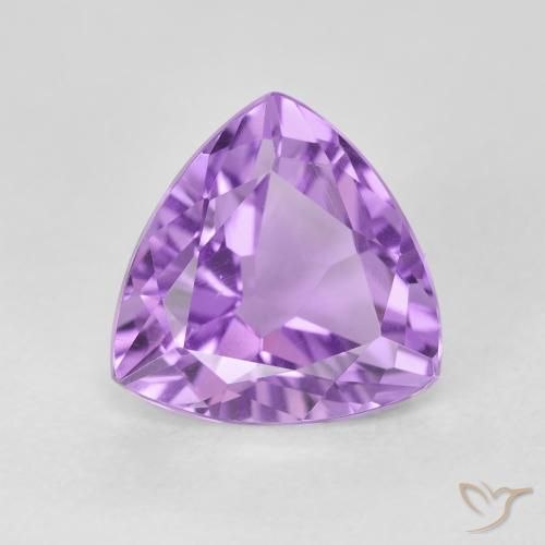 3.08ct Natural Pinkish Violet Amethyst, Trillion, VVS-VS