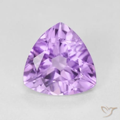 2.75ct Natural Light Pinkish Violet Amethyst, Trillion, VVS-VS