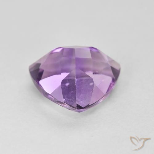 Amethyst Gemstone in 10 x 10 mm (calibrated) Size for Sale, Amethyst Stone in Medium Light Purplish-Violet Color