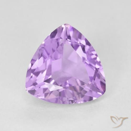 3.05ct Natural Pinkish Violet Amethyst, Trillion, VVS-VS