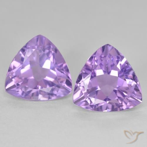 5.84ctw Natural Deep Violet Amethyst, Trillion, VS