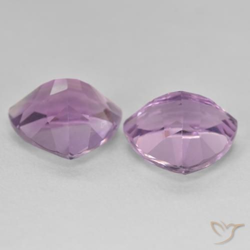 Amethyst Gemstones in 10 x 10 mm (calibrated) Size for Sale, Amethyst Stones in Medium Pink Violet Color
