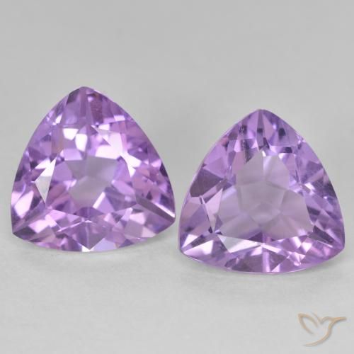 5.71ctw Natural Medium Violet Amethyst, Trillion, VS