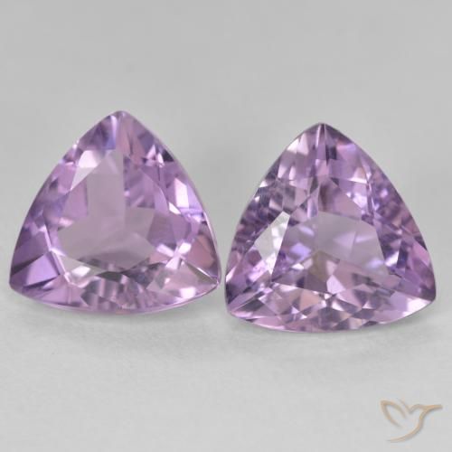 5.49ctw Natural Medium Violet Amethyst, Trillion, VS