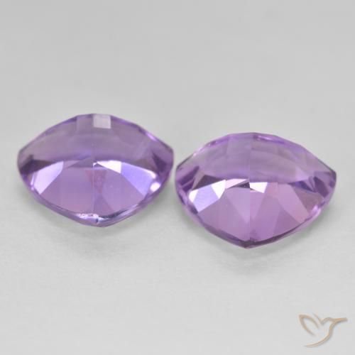 Amethyst Gemstones in 10 x 10 mm (calibrated) Size for Sale, Amethyst Stones in Pinkish Violet Color