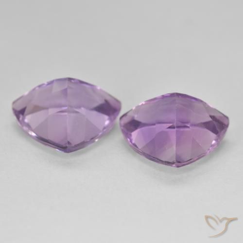 Amethyst Gemstones in 10 x 10 mm (calibrated) Size for Sale, Amethyst Stones in Pinkish Violet Color