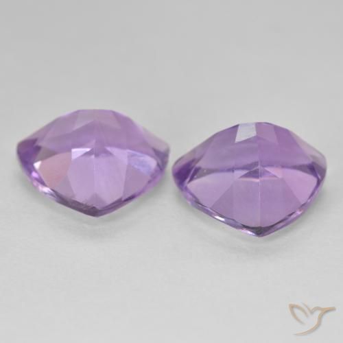 Amethyst Gemstones in 10 x 10 mm (calibrated) Size for Sale, Amethyst Stones in Pinkish Violet Color