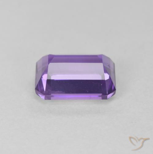 Amethyst Gemstone in 9 x 7 mm (calibrated) Size for Sale, Amethyst Stone in Deep Violet Color