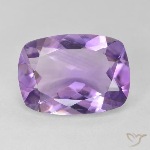 10.94ct Natural Pinkish Violet Amethyst, Cushion, VVS