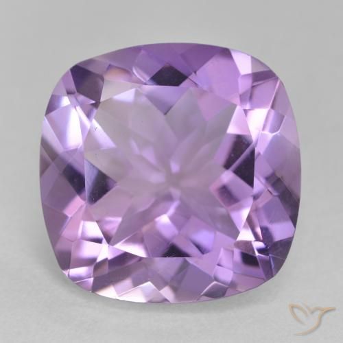11.32ct Natural Medium Violet Amethyst, Cushion, VVS