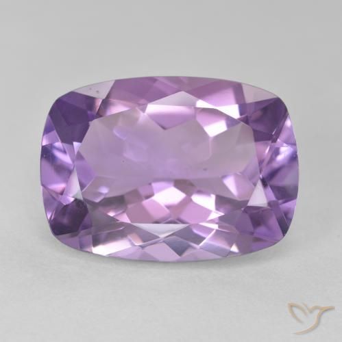 12.83ct Natural Medium Violet Amethyst, Cushion, VVS