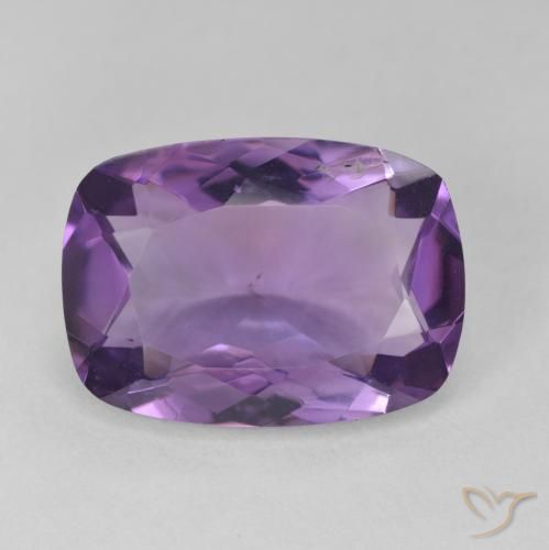 10.37ct Natural Medium Violet Amethyst, Cushion, VVS
