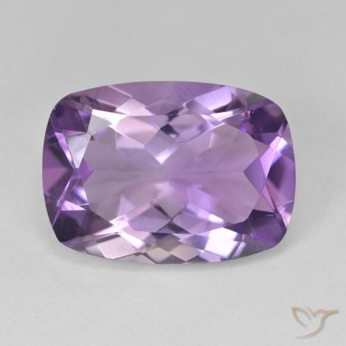 11.40ct Natural Medium Violet Amethyst, Cushion, VVS