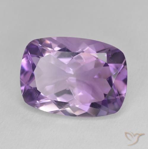 11.40 ct Violet Amethyst Stone, Natural Amethyst in Cushion-Cut Shape for Sale