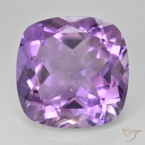 21.91ct Natural Pinkish Violet Amethyst, Cushion, VVS