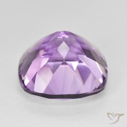 Amethyst Gemstone in 15 x 15 mm (calibrated) Size for Sale, Amethyst Stone in Medium Light Purplish-Violet Color