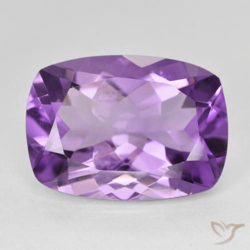 12.62ct Natural Purplish Violet Amethyst, Cushion, VVS