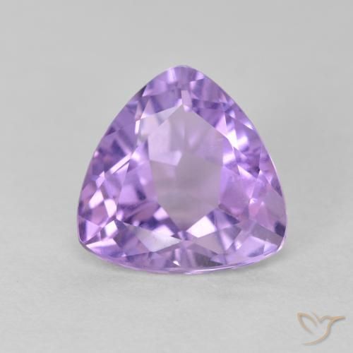 2.88ct Natural Medium Violet Amethyst, Trillion, VS